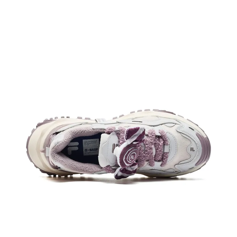 FILA FUSION Bianco Fashion Sneakers 'White Purple' Women's-3