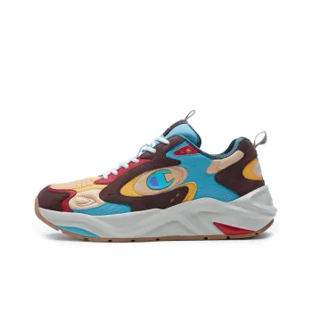 Champion Retro Sports Chunky Sneakers Men Low Top Yellow Brown