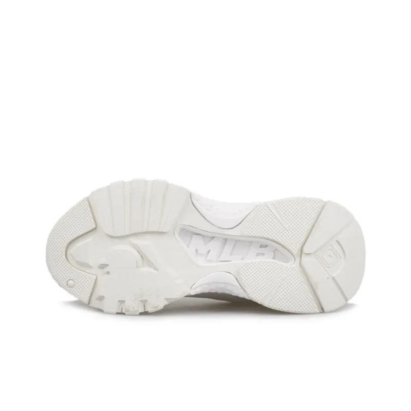 MLB Big Ball Chunky LA Cushioning Anti Slip And Wear Resistant Height Increasing Low Top Chunky Sneakers Unisex White-4