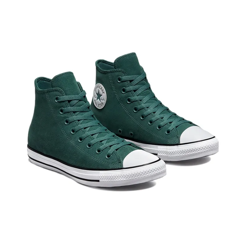Converse Chuck Taylor All Star Anti-Slip And Wear-Resistant Lightweight High-Top Canvas Shoes Unisex Dark Green-2