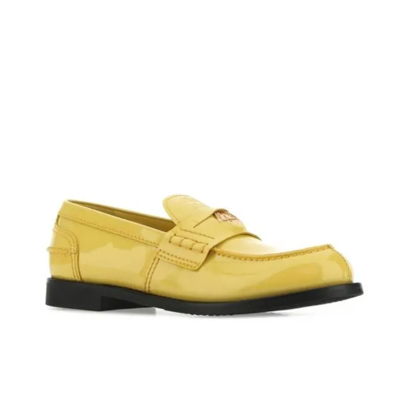 MIU MIU Penny Casual Single Shoes Women's Yellow-3