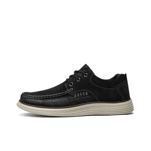 Jeep Men's Casual Shoes Men Low-Top Classic Black