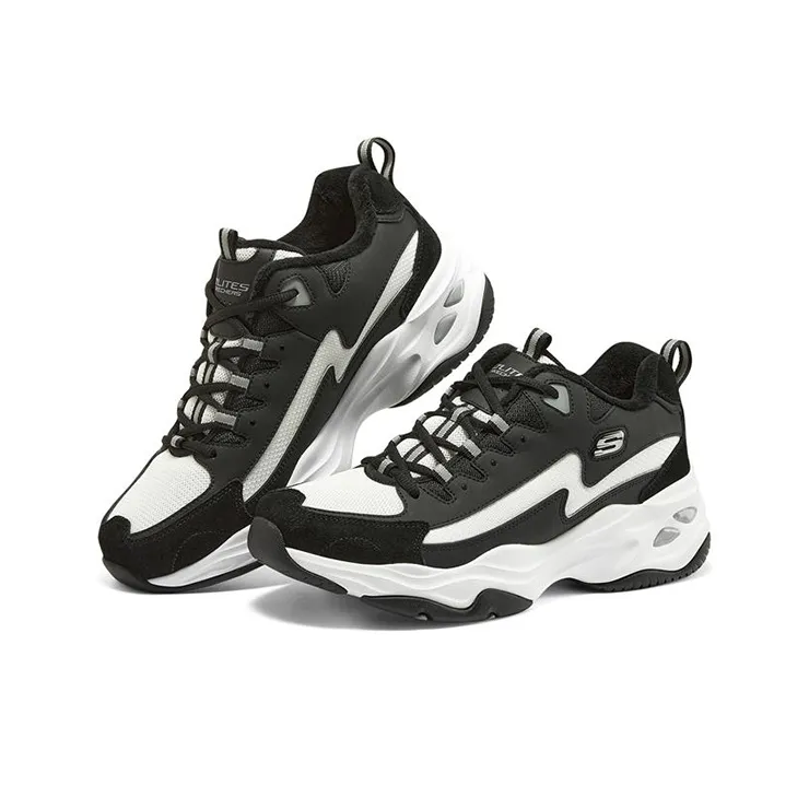 Skechers D'Lites 4.0 'Black White'-2