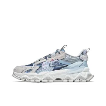 XTEP Shanhai Collection Anti Slip Wear Resistant Low Top Chunky Sneakers Men's Blue Gray