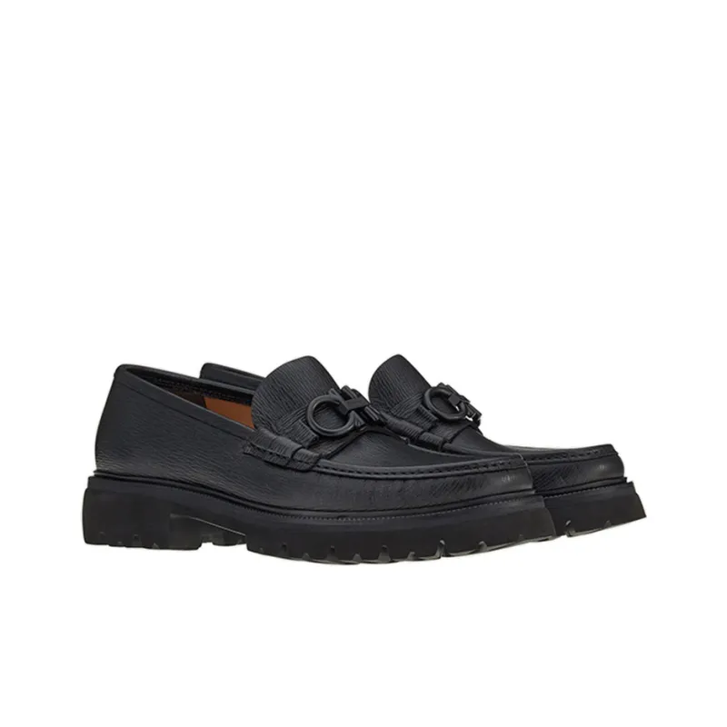 FERRAGAMO Bleecker Double-Gancini Loafers-1