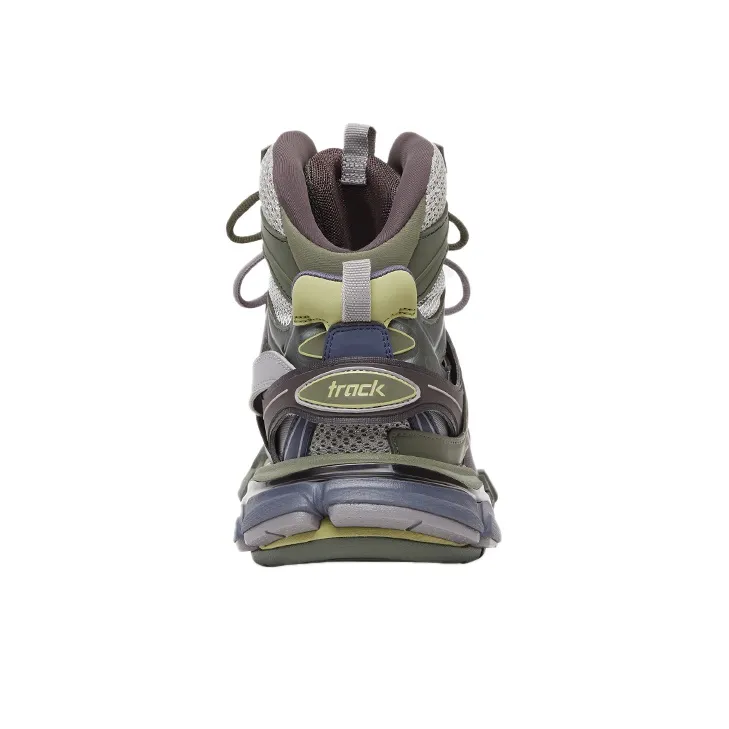 Balenciaga Track 1.0 Chunky Sneakers Women's High-Top Dark Green-4