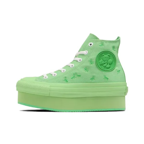 Converse Chuck Taylor All Star Canvas Shoes Women's High-Top Green/White