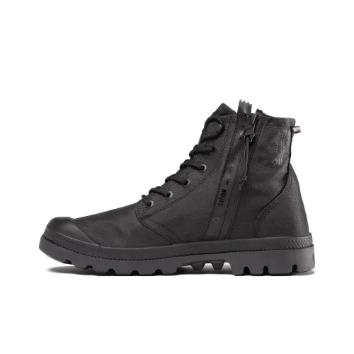 Palladium Wear-Resistant High-Top Canvas Shoes Men's Black