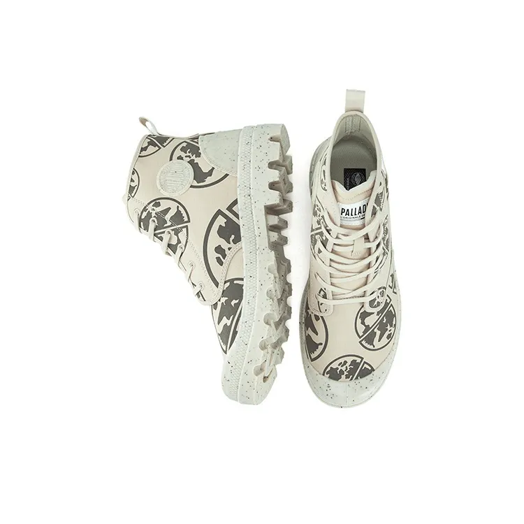 Palladium Pampa Canvas Shoes Unisex High Top Earth Sand Tone-3