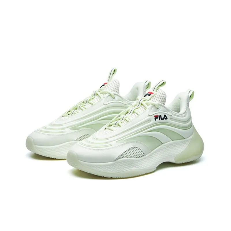 FILA FUSION Fila Ray 2 Low Top Clunky Shoes Yellow/Green-2