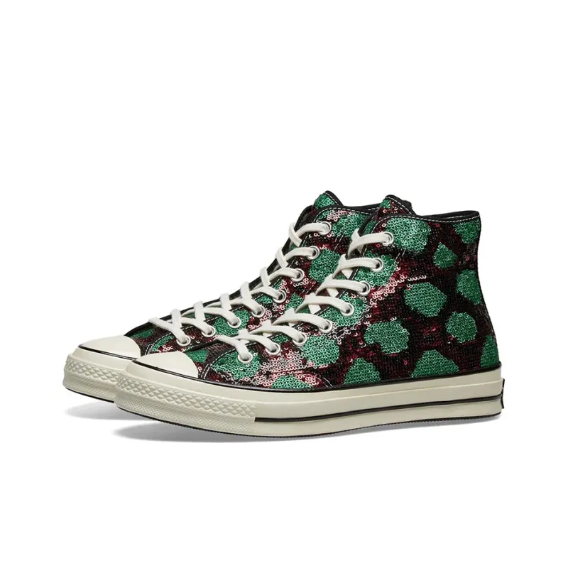 Converse Chuck Taylor All Star 70 Hi Snake Pattern Red Green-2