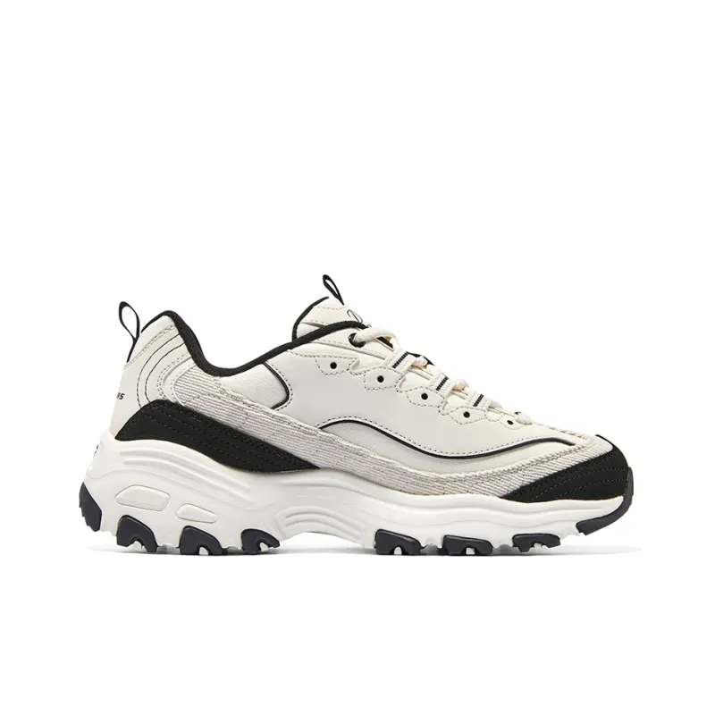 Skechers Arch Fit D'lites 'White Black' Women's-1
