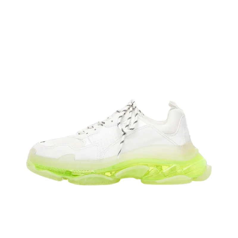 Balenciaga Triple S Clear Sole White Fluo Yellow Women's-0