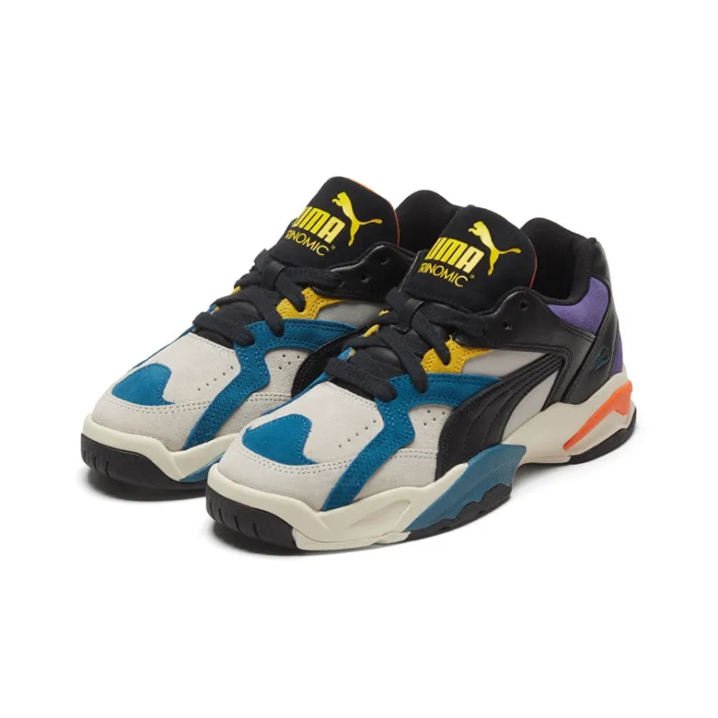 PUMA Performer Vtg 'Gray Black Yellow'-2