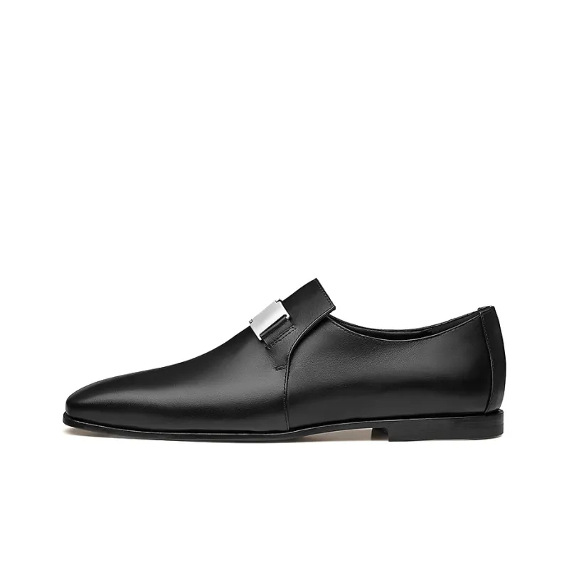 HERMES Dean Casual Single Shoes Men's Black-0
