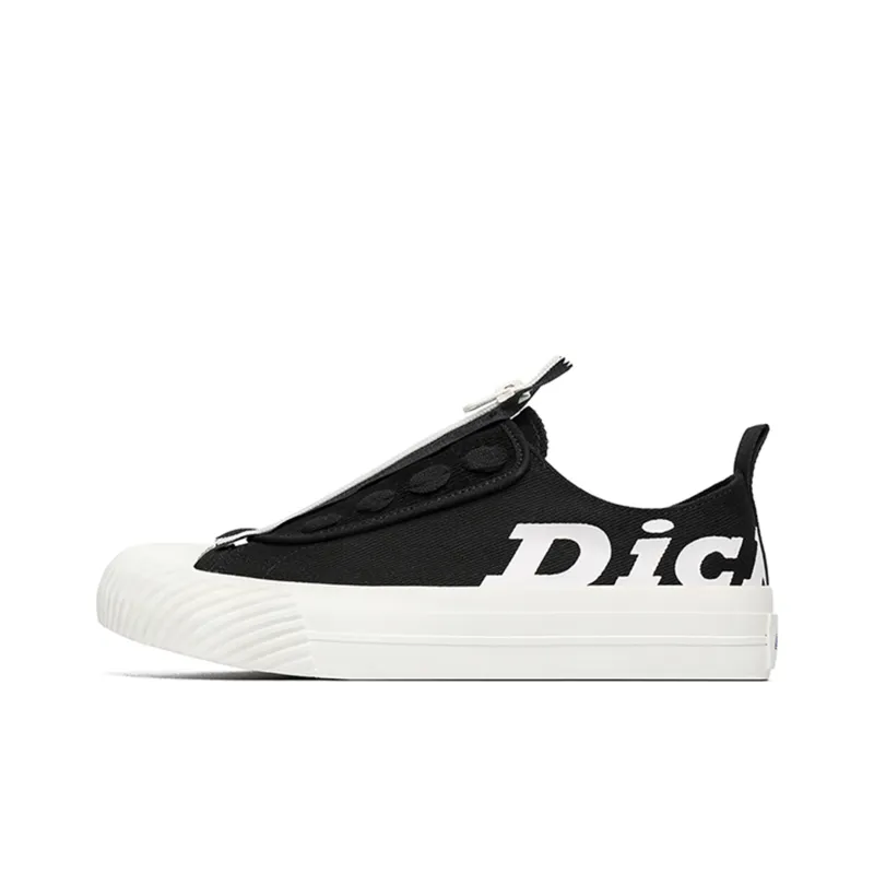 Dickies Canvas Shoes Unisex Low-Top Black-0