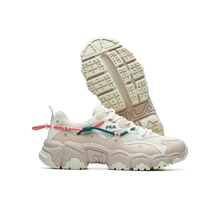 FILA Cat Claw 2.0 Cushioning Anti-Slip Wear-Resistant Breathability Low-Top Chunky Sneakers Women's Off-White-5