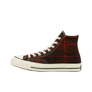 Converse Chuck Taylor All Star 70 Hi Black Orange Plaid