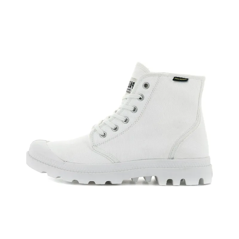 Palladium Pampa Hi Originale Anti-Slip Wear-Resistant High-Top Canvas Shoes Unisex Star White-0