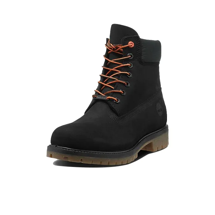 Timberland 6 Inch Premium Wide Fit Boots 'Black Nubuck'-1