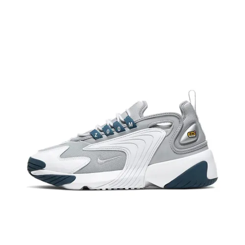 Nike Zoom 2K Chunky Sneakers Women's Low-Top Gray White