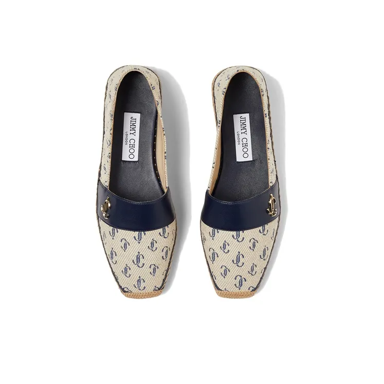 Jimmy Choo Zhou Yangjie Dru Flat Espadrilles Women's Sand Dune-3