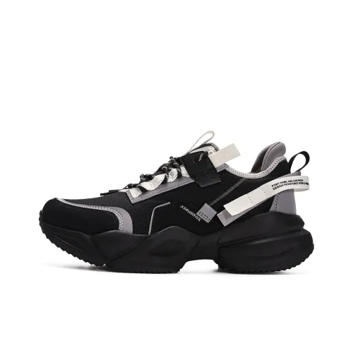 Pony Chunky Sneakers Unisex Low-Top Black/Gray