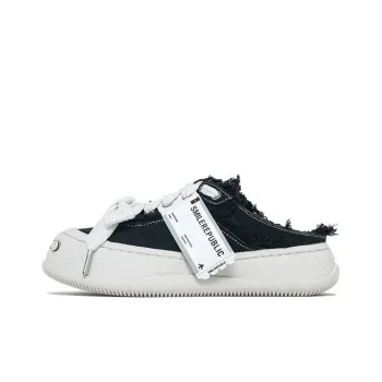 SMILEREPUBLIC Abrasion Resistant Breathable Low Top Canvas Shoes Unisex Black