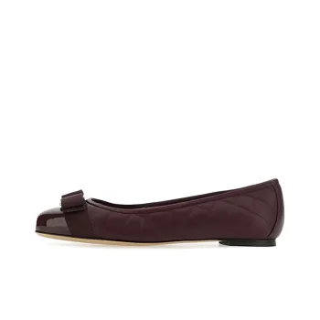 FERRAGAMO Varina Casual Single Shoes Women's Burgundy