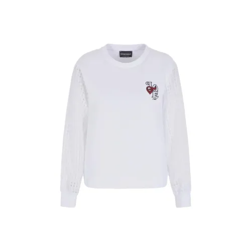 EMPORIO ARMANI Tanabata Limited Series Sweatshirts Women's White