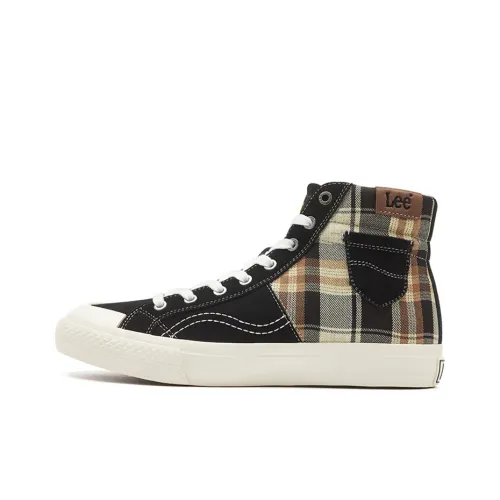 Lee Canvas Shoes Men High-Top Black