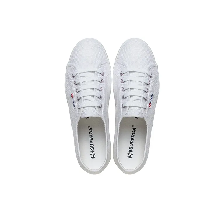 SUPERGA Canvas Shoes Women's Low-Top White/Multicolor Color-4