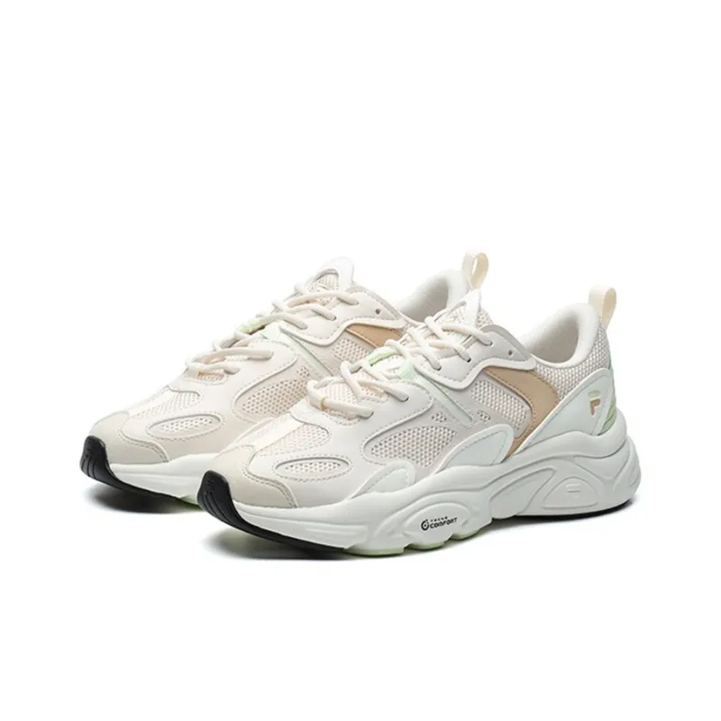 FILA Mars 2 Low Top Daddy Shoes For White/Pink Women's-2