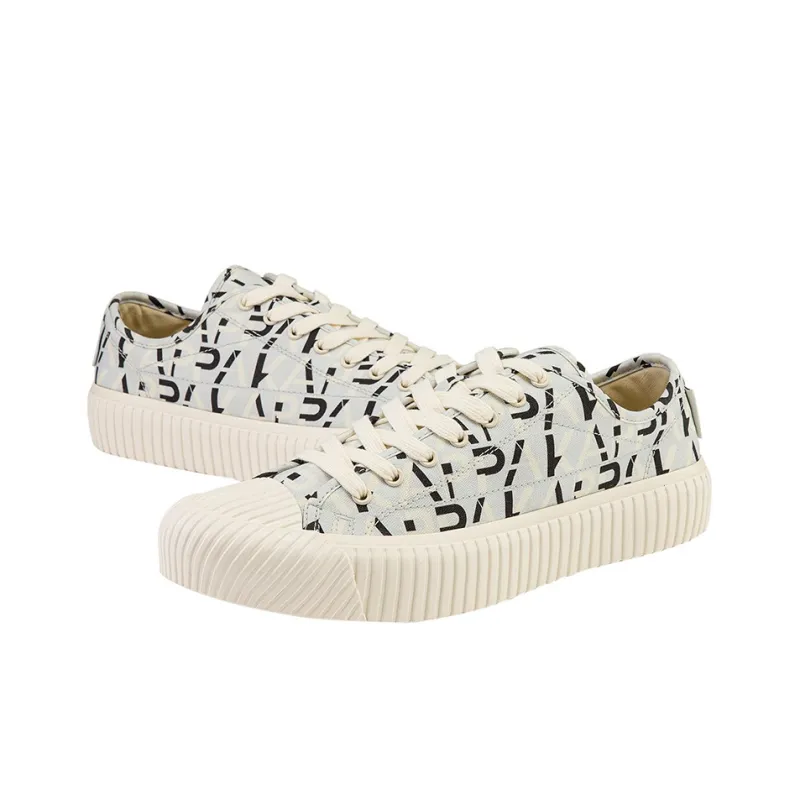 Kappa Abrasion Resistant Coverage Low Top Canvas Shoes Unisex Hypnotic Gray-3