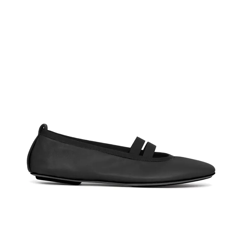 Burberry Flat Casual Single Shoes Women's Black-1