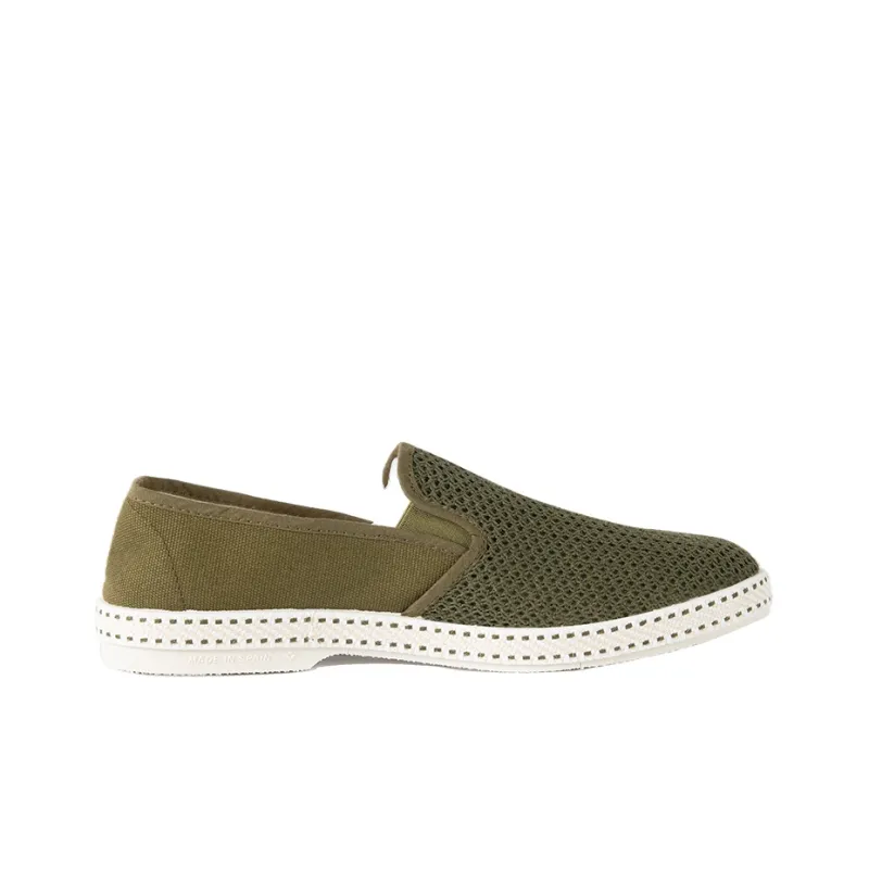 Rivieras Casual Flat Shoes Unisex Olive Green-1