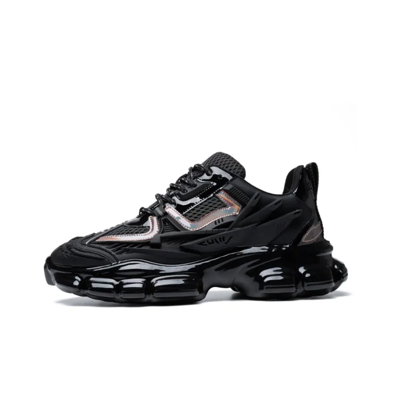 YEDANI Low Top Chunky Sneakers Men's Black-0
