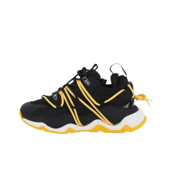 Acupuncture Eclectic Trendism Low-Top Chunky Sneakers Men's Black/White