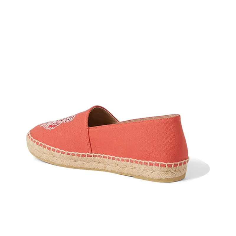 KENZO Tiger Canvas Espadrilles Women's Casual Shoes Women's Red-3