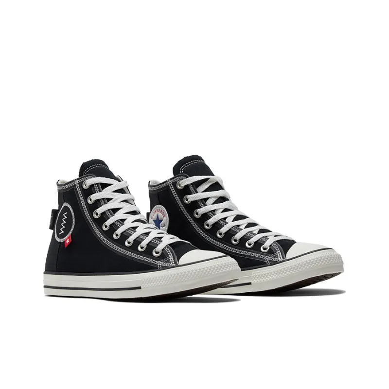 Converse Chuck Taylor All Star High 'Logo Tag Black'-2