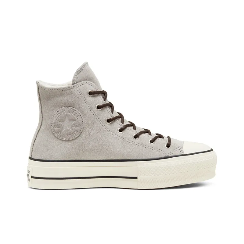 Converse Women's Chuck Taylor All Star Lift High 'Sherpa Wolf Grey' Women's-1