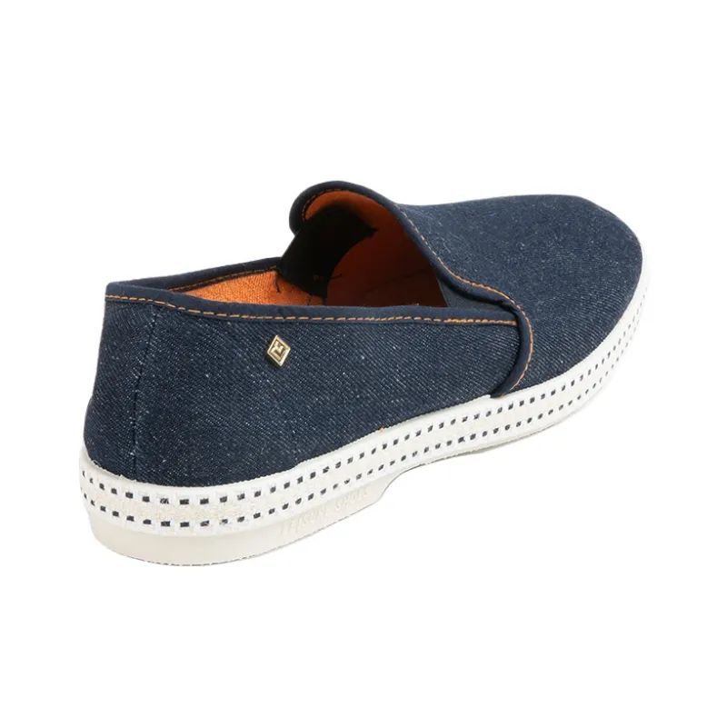 Rivieras Women's Casual Shoes Unisex Low Top Dark Denim Blue-3