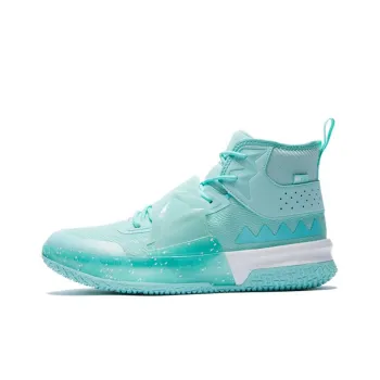 PEAK Beast 8 High Top Basketball Shoes Men's Green Blue