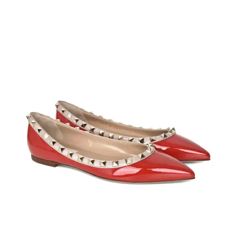 Valentino GARAVANI Casual Single Shoes Women's Red-3