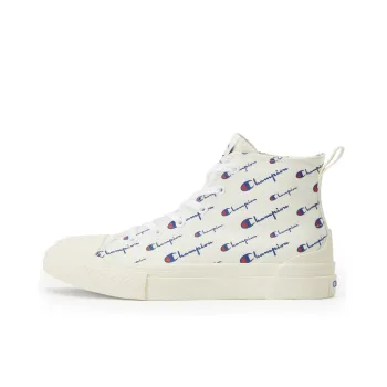 Champion Campus Anti-Slip Wear-Resistant High-Top Canvas Shoes Unisex White