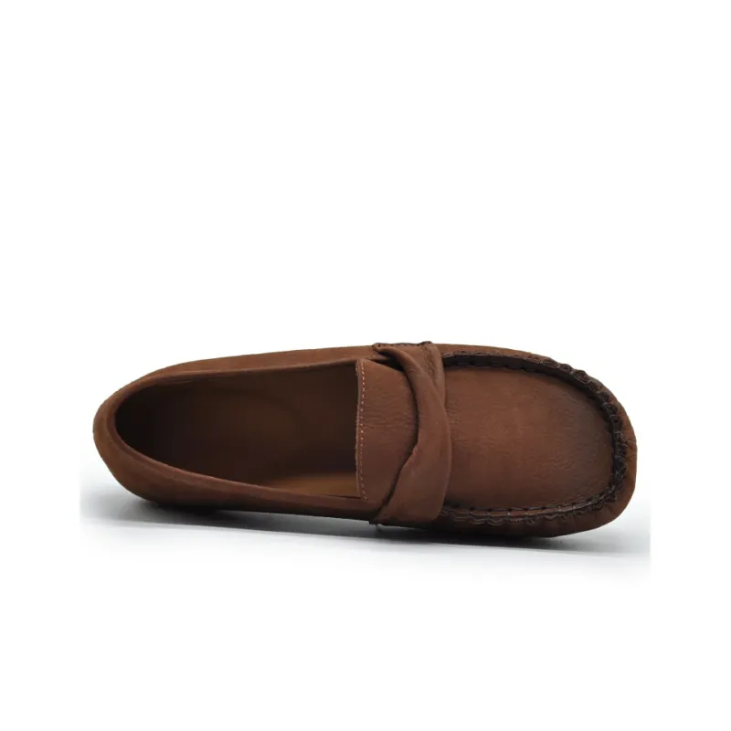ARTMU Women's Casual Shoes Women's Low Top Coffee/Light Khaki-4