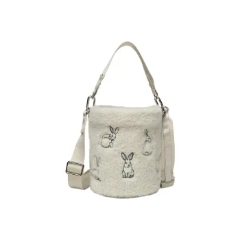 Lululemon Brushed Bucket Bag Handbag Shoulder Bag Crossbody Bag Regular Women's White