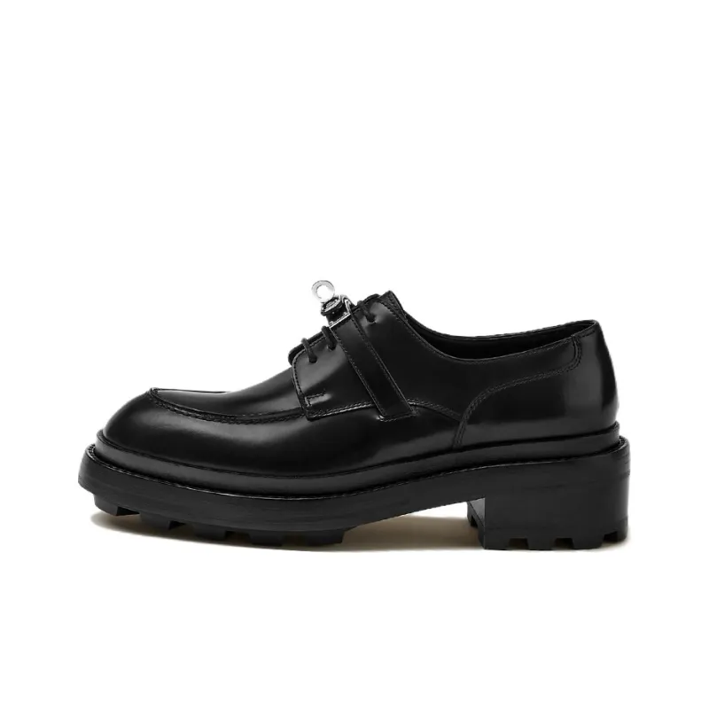 HERMES First Casual Single Shoes Women's Black-0