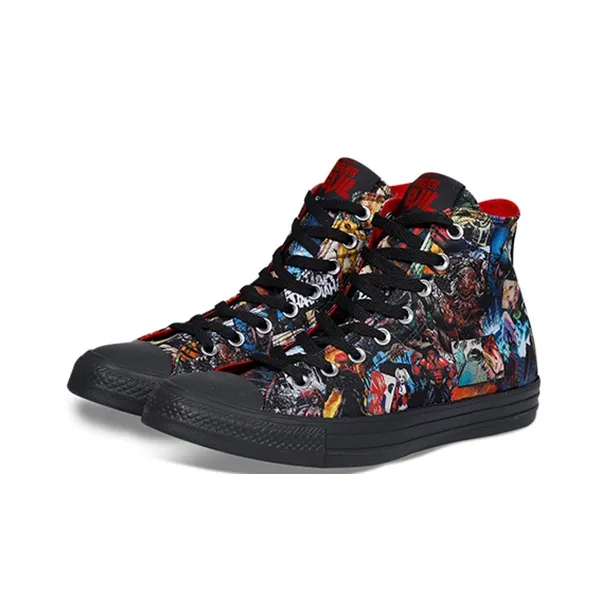 DC COMICS x Converse Chuck Taylor All Star Anti Slip Wear Resistant High Top Canvas Shoes Unisex Black-2