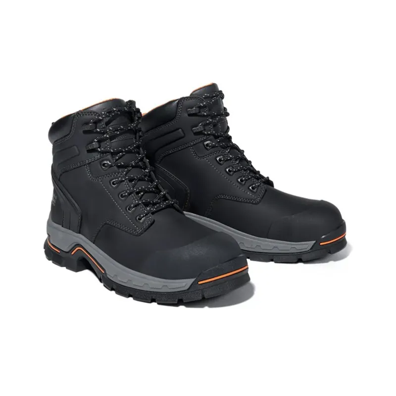 Timberland Stockdale 6 Inch Alloy Toe Work Boot 'Black'-2